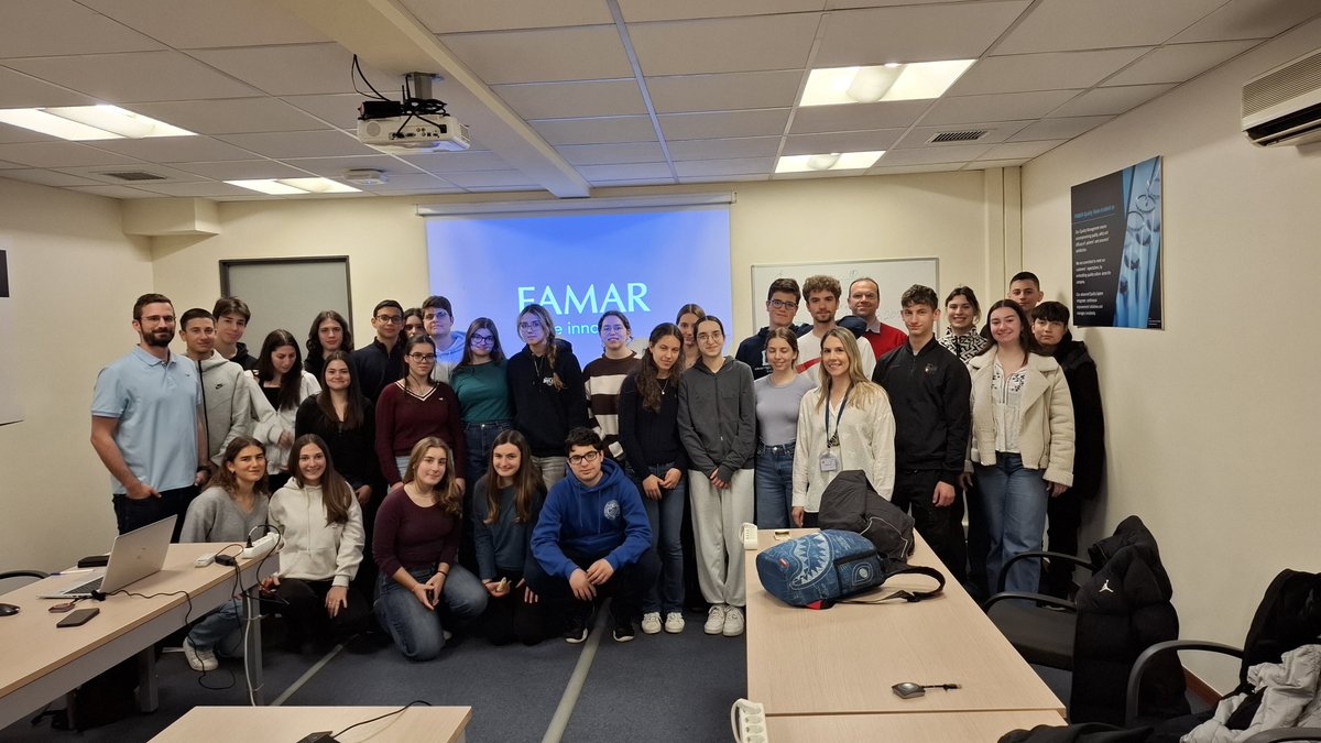 chrismakedonas's tweet photo. We deeply thank @FAMAR_Group for accepting @ChemClubEvang to the Alimos facilities!
#acschemclubs #Όμιλος_Χημείας #FAMAR https://t.co/gxrf1FZ8aU