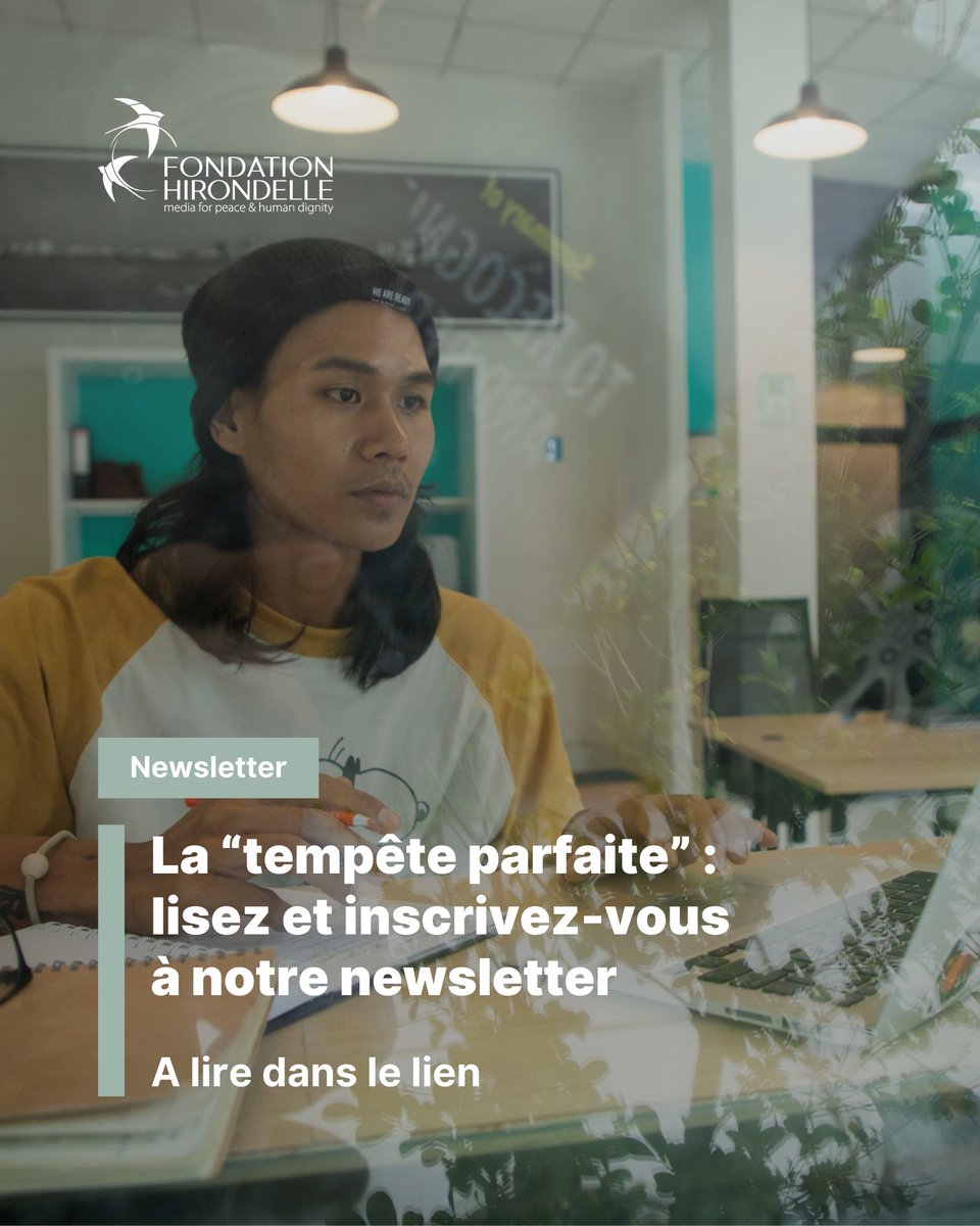 🌍 Une « tempête parfaite » menace les médias et les droits humains.
📢 Découvrez notre analyse dans la nouvelle newsletter de la Fondation Hirondelle.
🔗 bit.ly/42NQ0k0