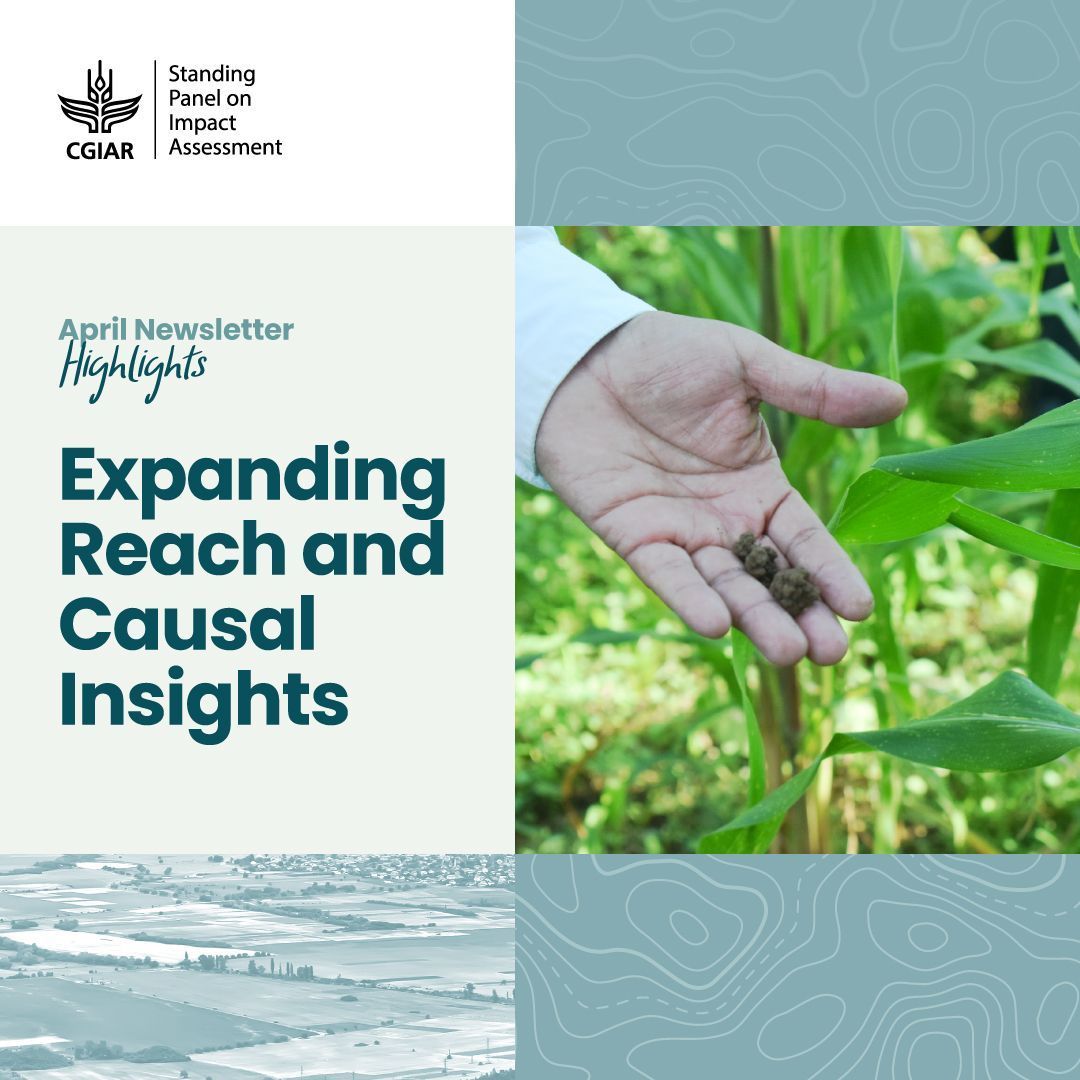 April Newsletter Spotlight 🔆 

Expanding reach and causal insights: As part of its newly approved work plan, <a href="/cgiarspia/">CGIAR SPIA</a> is expanding support for new causal impact studies 👉 buff.ly/fR8iHl8 

<a href="/CGIAR/">CGIAR</a>