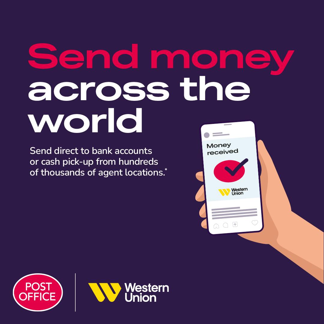 StoneCrossPO's tweet photo. 💸 Send money worldwide with ease at Stone Cross Post Office via Western Union! 

Fast, secure &amp; simple — direct to bank accounts or for cash pick-up. 🌍 Pop in today, we’ll handle the rest! 😊

#WesternUnion #MoneyTransfer #SendMoneyAbroad #fyp #foryoupage #stonecrosspostoffice https://t.co/nT3etkvvHC
