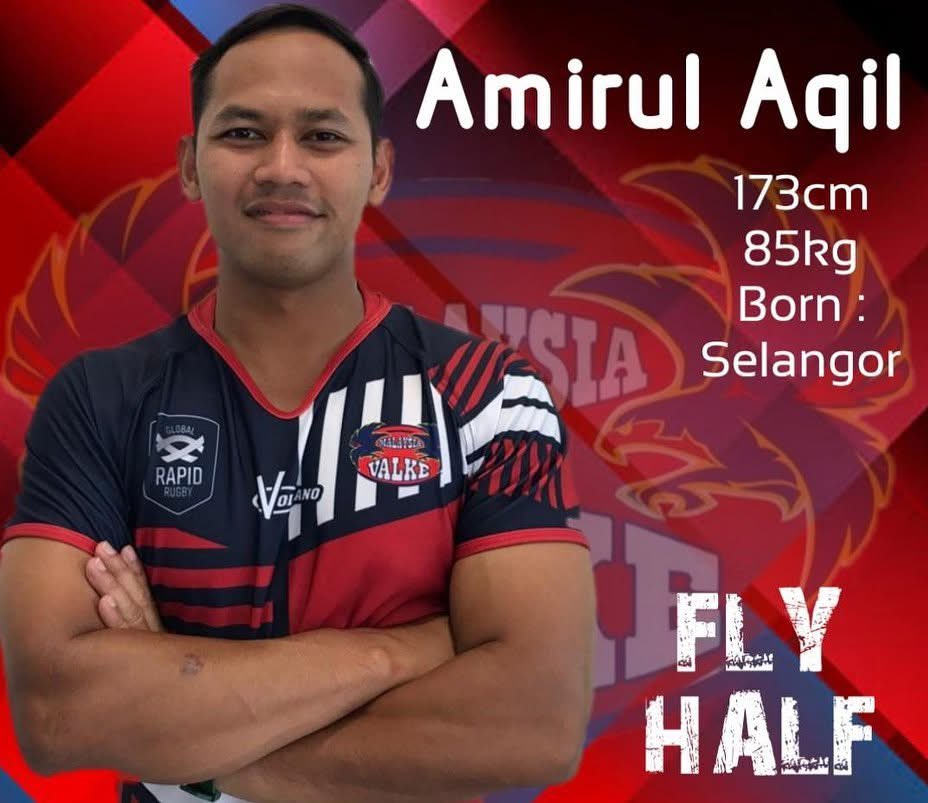 15Sebelah's tweet photo. #SRIvMAS

Pertembungan jersi 10 Sabtu ini dijangka antara Nigel Ratwatte dan Amirul Aqil

Kedua-dua berumur 34 tahun &amp; merupakan nama lama ragbi di negara sendiri. Ratwatte lebih gemar berlari dengan bola manakala Amirul Aqil lebih kepada seorang game manager &amp; penyepak yang baik https://t.co/mrJlfoXk8P