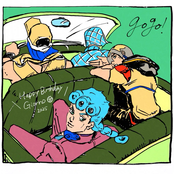 リクエストで描いた過去絵(にっこりさせたver)
🎉🐞おめでとうジョルノ!🐞🎉
#ジョルノ・ジョバァーナ誕生祭2025 