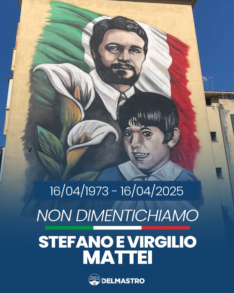 Sono passati 52 anni dal rogo di Primavalle, dalla morte di Virgilio e Stefano Mattei, uccisi dall’odio ideologico dell’estrema sinistra. Una strage figlia degli anni di piombo. Un prezzo di sangue pagato da chi credeva in una destra libera e democratica.
Noi non dimentichiamo.