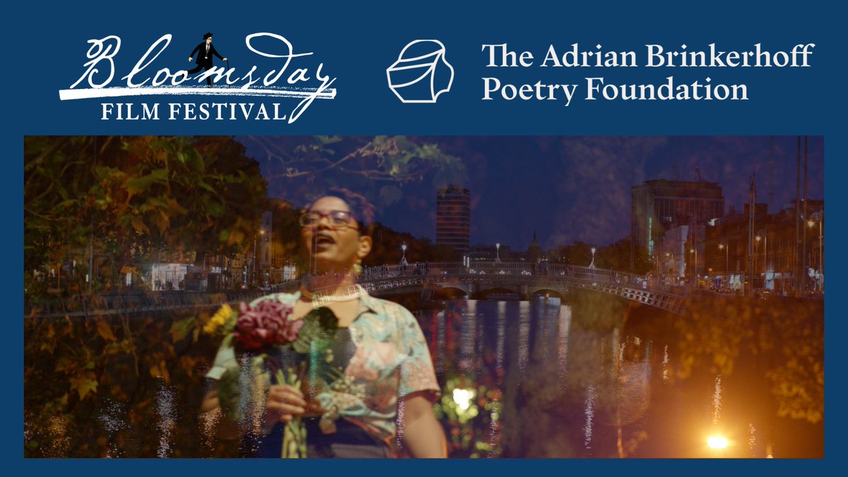 We're delighted to annouce that the #AdrianBrinkerhoffPoetryFoundation are supporting #BloomsdayFilmFestival this year 💙
We look forward to working with their wonderful team !

Film submissions are open until April 24th for #bloomsday2025

#poetryfilm
bloomsdayfestival.ie/bloomsday-film…