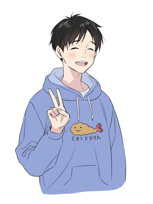 カツ丼スマイルふにゃっとしててすきYuri on ICE fanart 