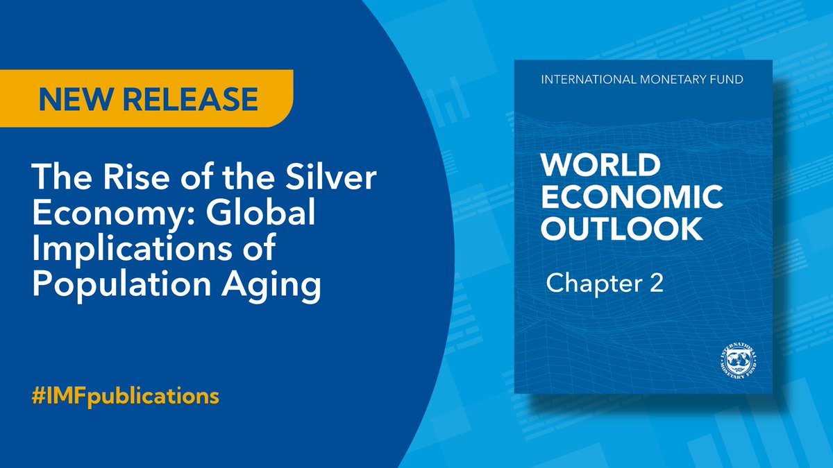 Chapter 2 of the April 2025 World Economic Outlook takes an in-depth look at global demographic shifts, highlighting rapid population aging worldwide -- the rise of the 'silver economy' -- and the impact on economic growth: imf.org/en/Publication…