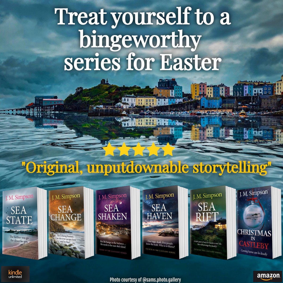Buy yourself something to binge on over Easter. Guranteed to last longer than chocolate.
Paperback, ebook or free on Kindle unlimited.
amazon.co.uk/dp/B09L6W5XJL
#crimefiction #suspensethriller #crime #thriller #suspenseseries #crimethrillerseries #romanticsuspense #tenby #castleby