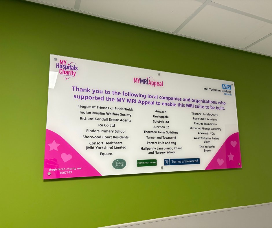Wakefield’s very own Jane McDonald has officially opened the brand-new, state-of-the-art MRI Suite.

Thanks to the generosity of our supporters, MY Hospitals Charity was proud to contribute £800,000 to the MY MRI Appeal 💜

midyorks.nhs.uk/news

#MyHospitalsCharity