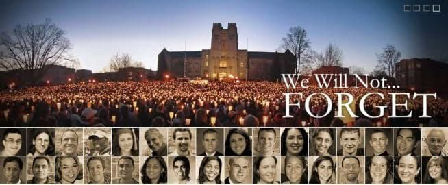 April 16, 2007. A day that you never forget if you're a Hokie. A day of the ultimate sorrow when we lost 32 of our best and brightest. But in the aftermath of that horrible day, the spirit and resolve of the Hokie Nation was on display and showed the world that evil would never