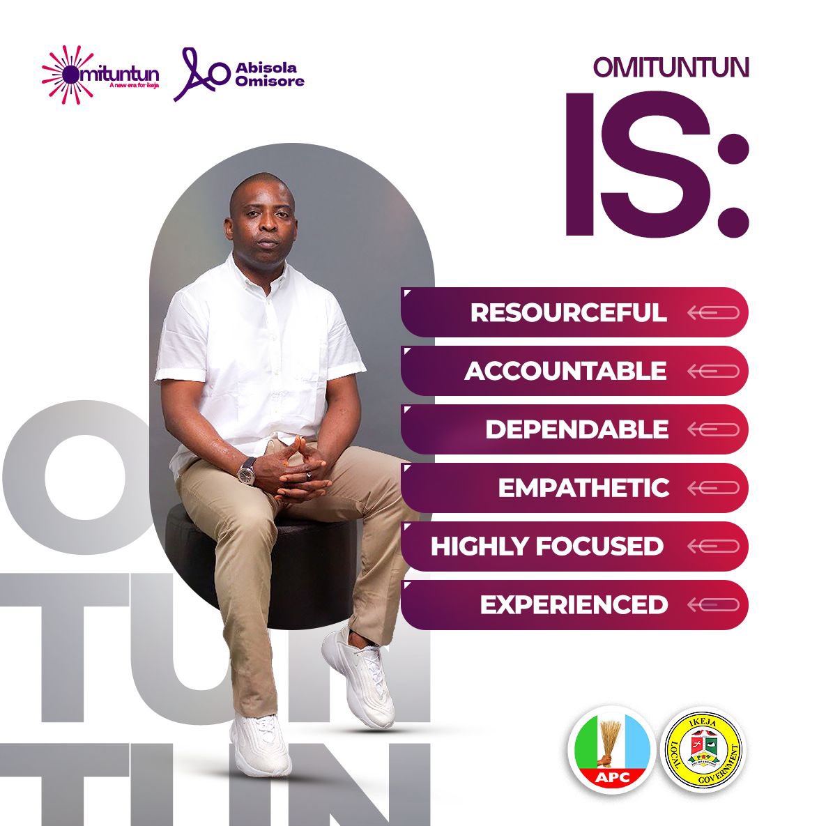 Mautiin01's tweet photo. The LG elections are here, and 

@OmituntunMedia

is promoting a fresh movement. Abisola Omisore is reaching out for your support.

#Omituntun https://t.co/QZtoaU86jR