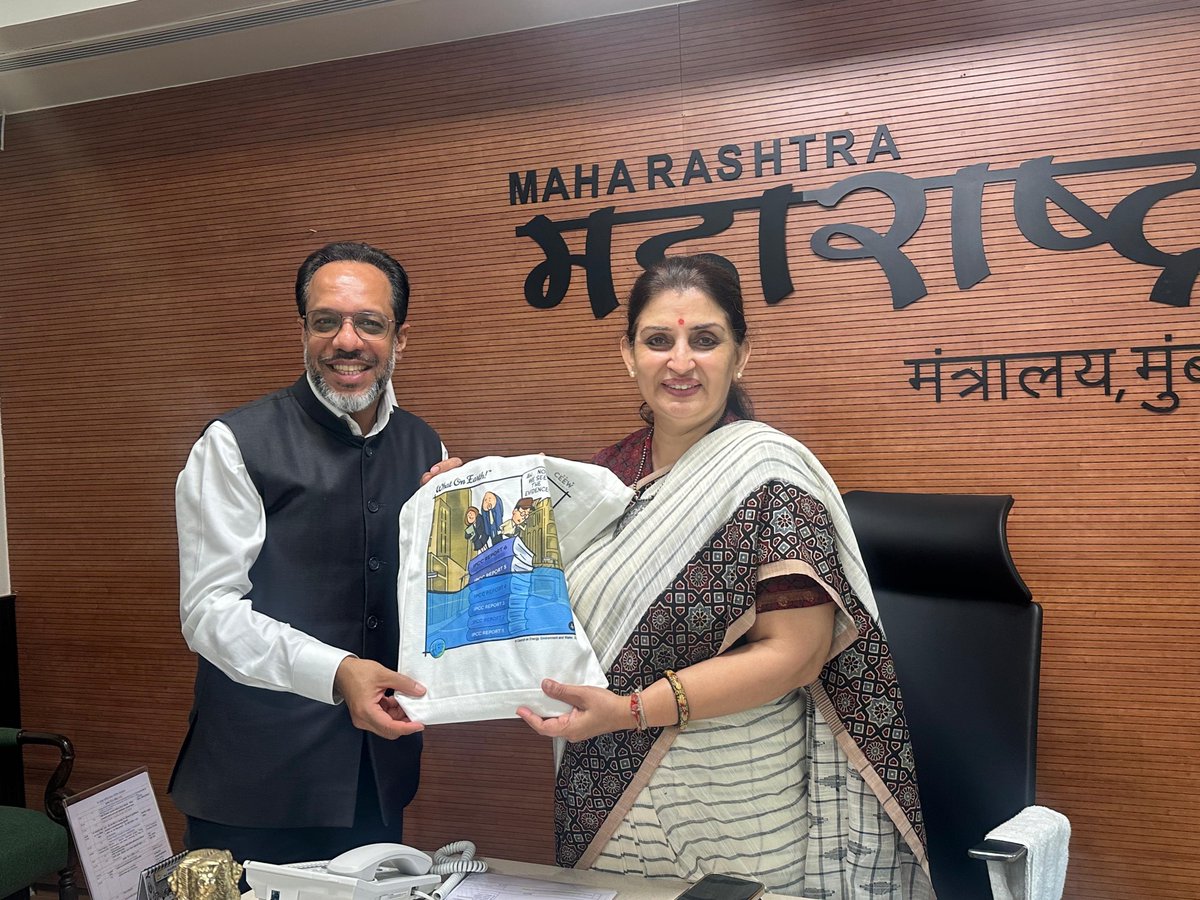 CEEW (@ceewindia) on Twitter photo 🤝Strengthening climate action in Maharashtra
Our CEO Dr <a href="/GhoshArunabha/">Arunabha Ghosh</a> met Smt <a href="/ssaunik/">Sujata Saunik</a>, Chief Secretary of Maharashtra, to discuss our ongoing collaboration on #climatechange #adaptation and #mitigation in the state.
🌱We are privileged to support efforts to strengthen 🤝Strengthening climate action in Maharashtra
Our CEO Dr <a href="/GhoshArunabha/">Arunabha Ghosh</a> met Smt <a href="/ssaunik/">Sujata Saunik</a>, Chief Secretary of Maharashtra, to discuss our ongoing collaboration on #climatechange #adaptation and #mitigation in the state.
🌱We are privileged to support efforts to strengthen