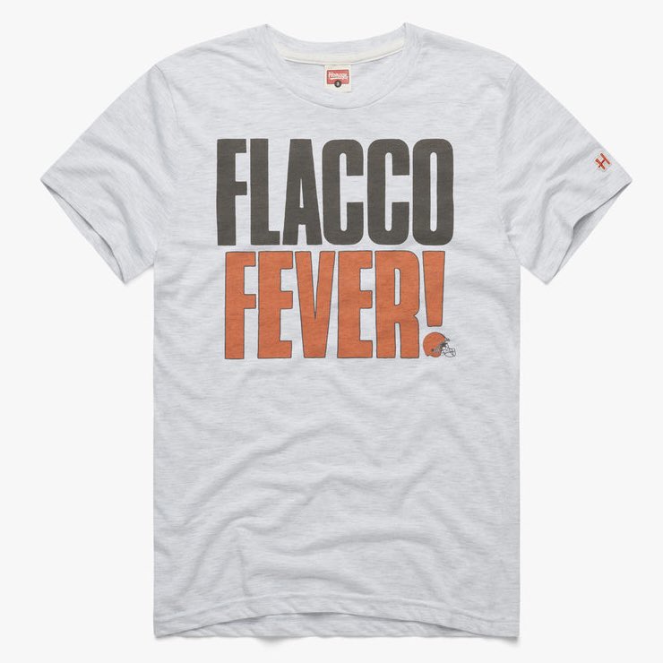 Your favorite Flacco tees by <a href="/HOMAGE/">HOMAGE</a> are back! If you have #FlaccoFever get these now while they’re back in stock! 

🔗 here:
homage.sjv.io/XmGg03