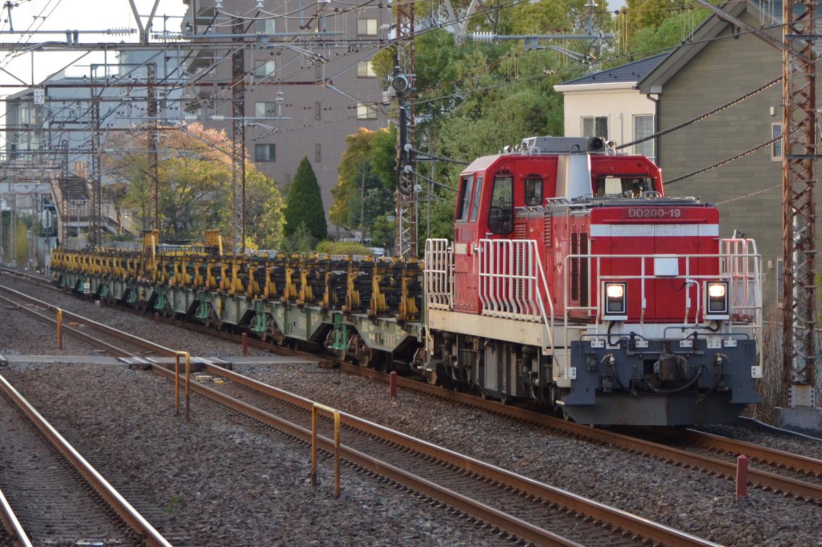 francois_liner's tweet image. 2025/4/16
8086レ
日鐵チキ越中島貨物レール輸送返空
DD200-19＋チキ5500形9B