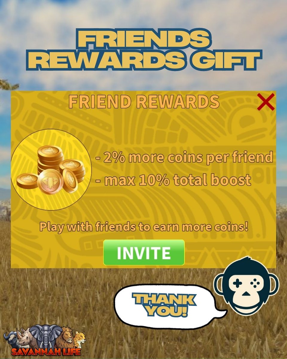 NOYO_Production's tweet image. 🎉 100K Members on Roblox – THANK YOU! 🎉
🚨  This special gift will be launched on Friday, April 18 between 6–7 AM UTC and will remain available afterward!
#SavannahLife #Roblox #NOYOProductions #100KMembers #FriendsReward #WildlifeGaming #RobloxAnimals