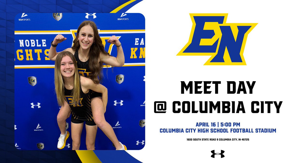 Let’s try this again! Meet Day at Columbia City! Highs in the 50s and no 20 MPH winds! Go Knights!