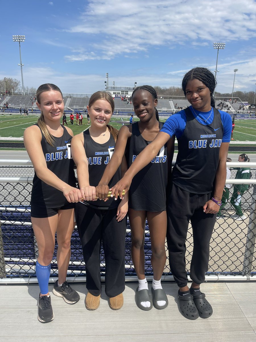 MHS Girls Track (@gojaysgtrack) on Twitter photo GMC White Division Championships
🔔4x4 2nd place- Jess Devine, Kaylee Devine, Taylor Lawrence, and Giovanni Nguetsop
Go Blue Jays 💙 GMC White Division Championships
🔔4x4 2nd place- Jess Devine, Kaylee Devine, Taylor Lawrence, and Giovanni Nguetsop
Go Blue Jays 💙