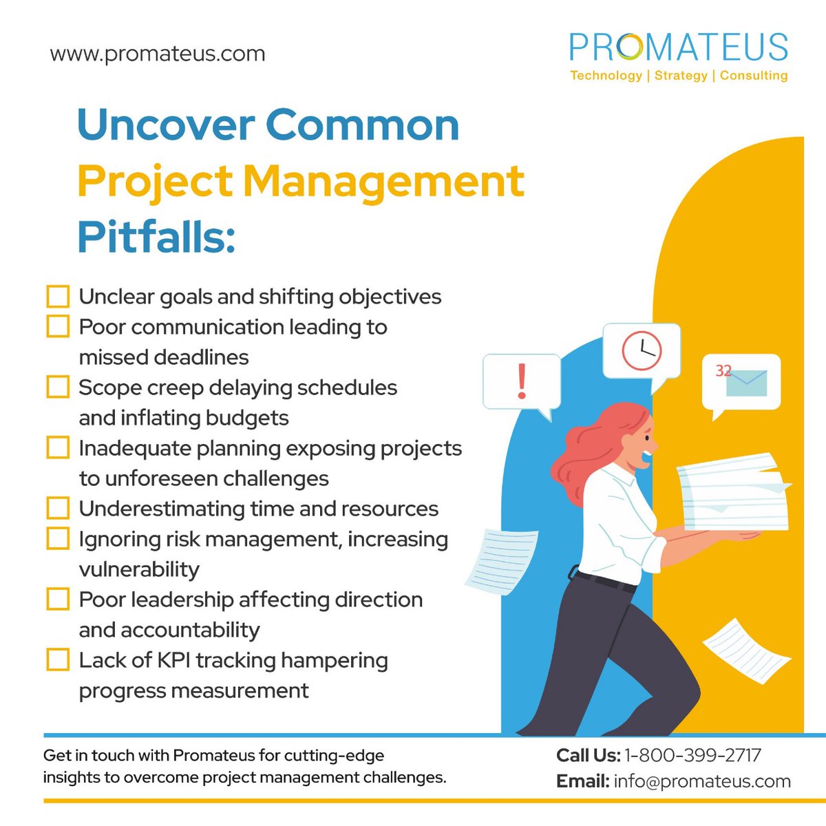 Promateusltd's tweet photo. Project stuck in a loop? 🌀
You might be facing common PM pitfalls: unclear goals, scope creep, and weak communication.
Promateus has the strategy to get you back on track.
📞 1-800-399-2717 | ✉️ info@promateus.com
#ProjectManagement #Consulting #Promateus https://t.co/wn76LuBHY8