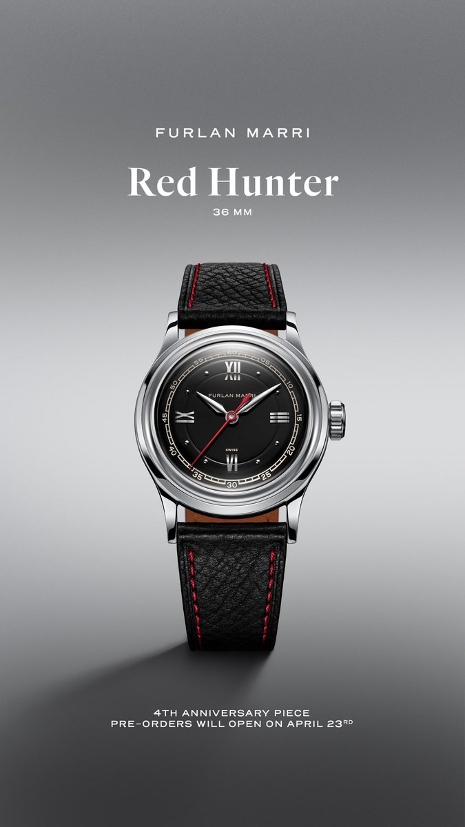 Introducing the Red Hunter. Our first 36 mm timepiece to celebrate