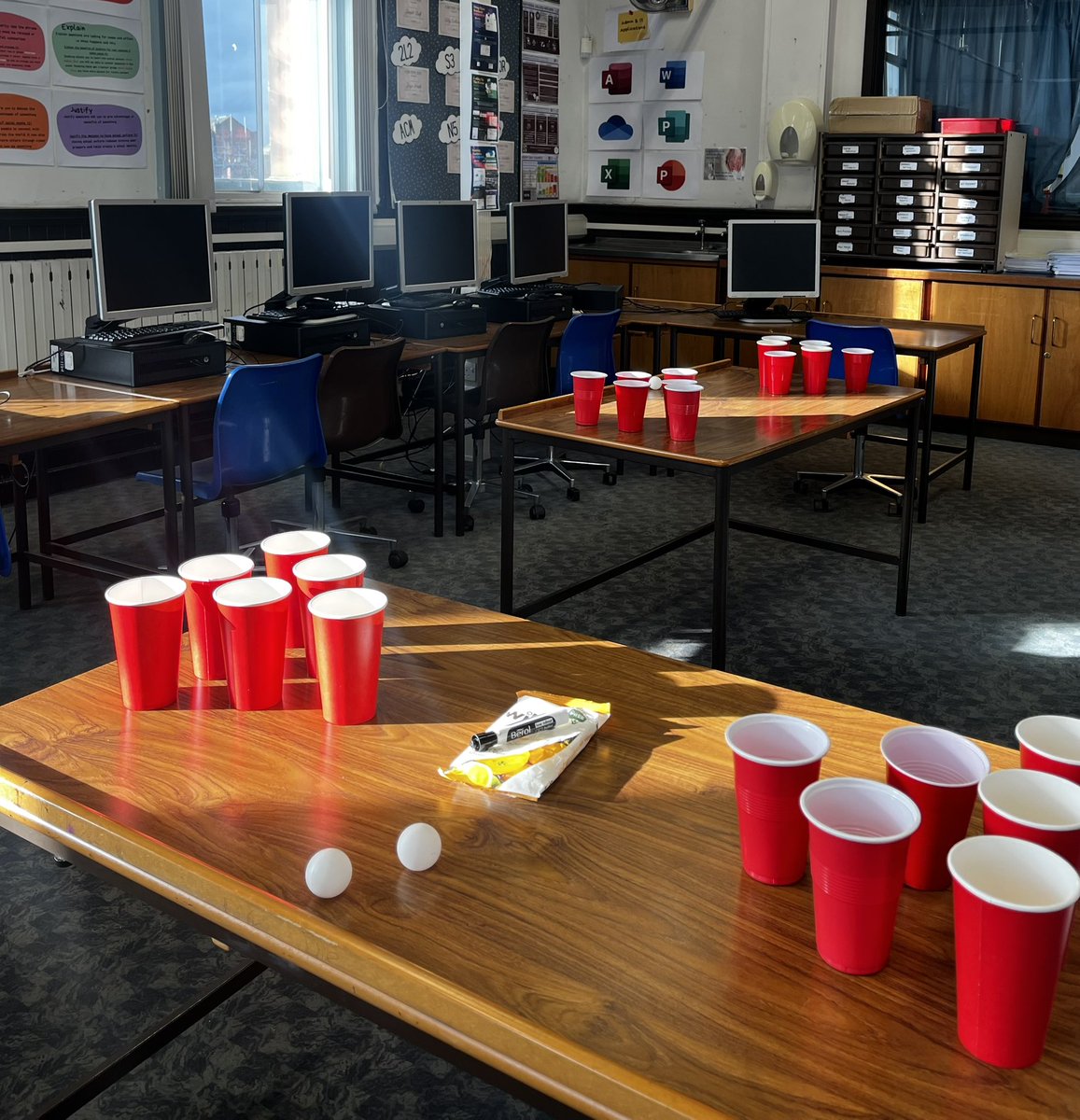Revision pong for Higher Admin today. 2 weeks to go!