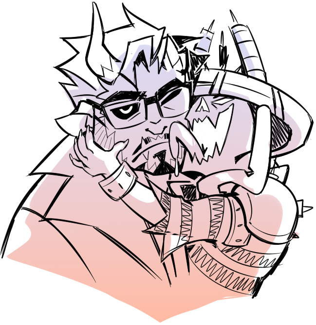 thefleix's tweet photo. ok some more sketches of Them from last week. #deadlock https://t.co/qyHZgpj6hI