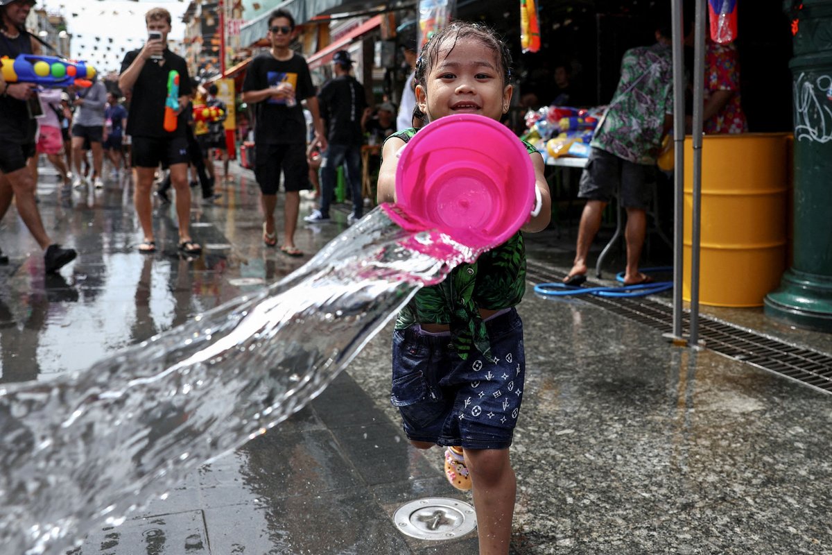 Scenes from Thailand’s Songkran Water Festival - 15 photos from this year's traditional Thai New Year holiday, a weekend-long water festival, where tourists and locals gather in the streets to take part in wide-ranging water fights. theatln.tc/E0RgEI0M