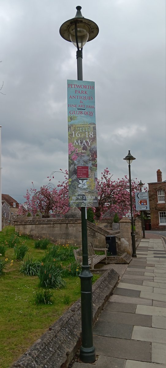 The banners are going up as it's just one month until the 11th annual #Petworth Park #Antiques &amp; #FineArt Fair opens <a href="/PetworthNT/">Petworth House & Park</a> in West Sussex. Tickets are £10 each thru Eventbrite or on the door and include complimentary access to Petworth House over the 3 days.
