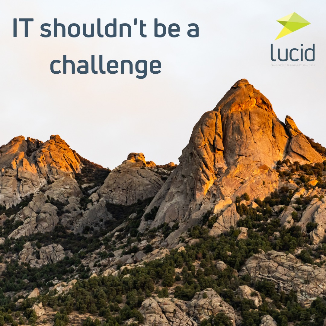 IT should make your life easier, streamline processes and automate mundane tasks, so if there's something stopping you working to your full potential, give the team here at Lucid a call and we'll soon have you up and running.
#LucidGroup #ManagedIT #ITSupport #TechnologySolutions