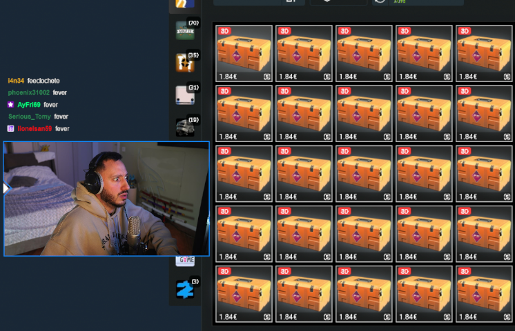 OUVERTURE 500 BALLES DE CAISSES FEVER MAINTENANT

twitch.tv/roknar