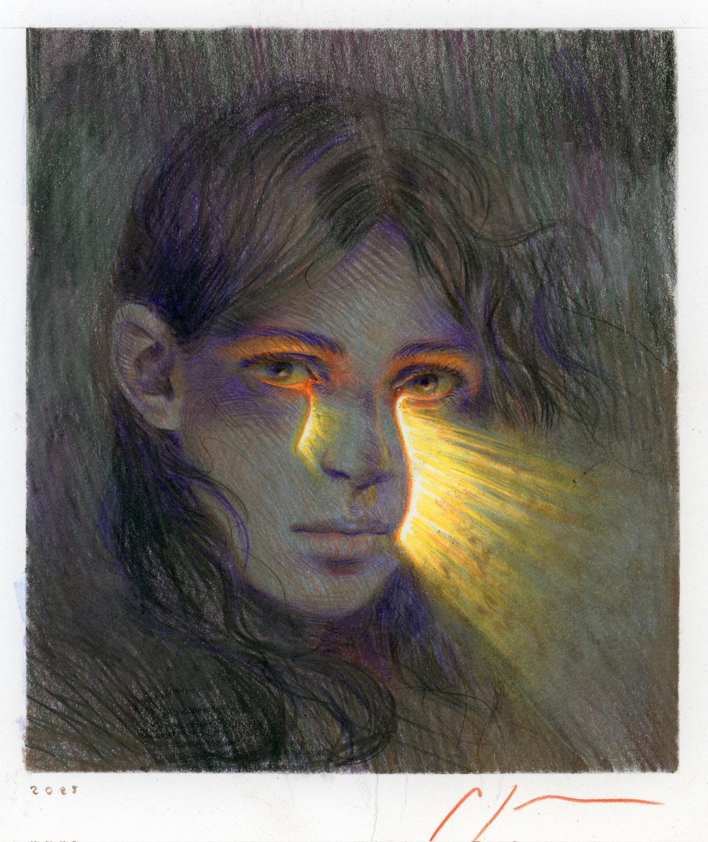 MilesJohnston's tweet photo. Two different drawings I made of someone crying with very different takes on tears https://t.co/izZfQZZiAt