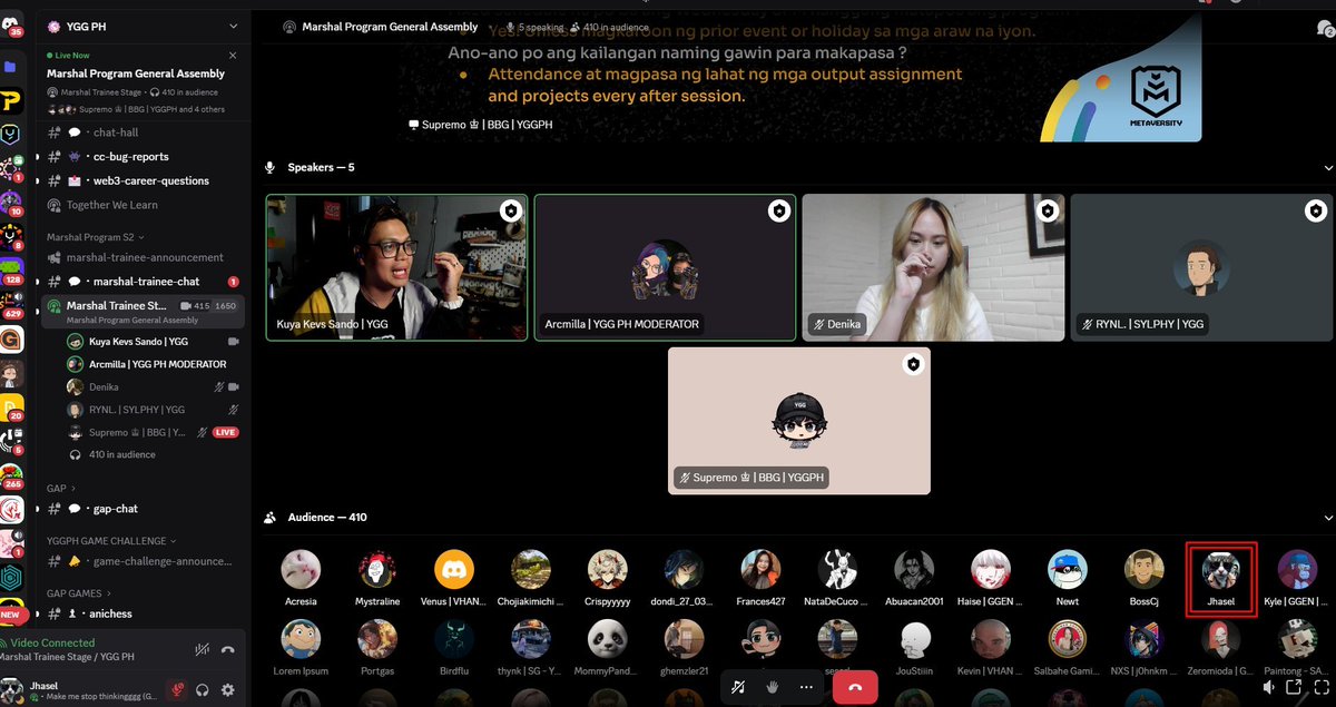 attending a Marshal Program Assembly and im excited to learn more about the track i choose as an Game agent and expand my skills. 

#MarshalProgramS2 #MarshalMFW <a href="/joinmetaversity/">Metaversity</a>