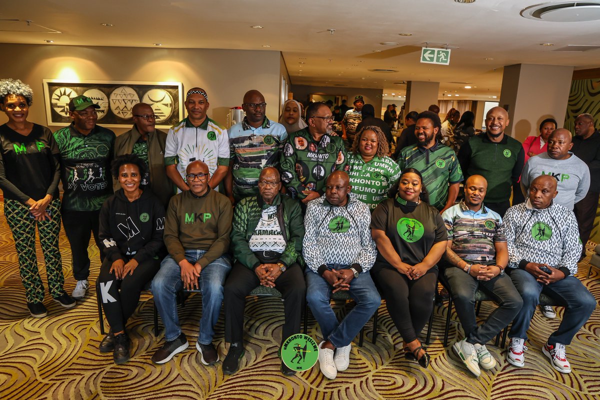 MKParliament's tweet photo. Today at a glance: Commander General H.E President Jacob Zuma led Day 2 of the uMkhonto weSizwe Party’s Members of Parliament’s Strategic Session. 

#GwazaMkhontoGwaza #LGE2026 #FightOrSubmit #VivaMK! #JikijelaMkhontoJikijela https://t.co/NTIzfnejR7