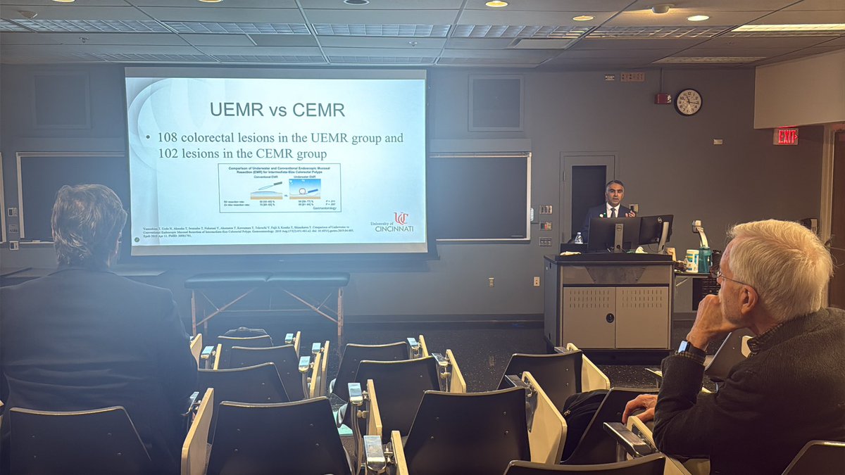 University of Cincinnati GI and Hep (@ucmcgihep) on Twitter photo <a href="/MoamenGabrMD/">Moamen Gabr</a> grand rounds discussing all things EMR and Third Space Endoscopy!
Mastery at work.
<a href="/LuisLaraMD1/">LuisLaraMD</a> <a href="/inukzand/">Inuk Zandvakili MD PhD</a> <a href="/MoamenGabrMD/">Moamen Gabr</a> grand rounds discussing all things EMR and Third Space Endoscopy!
Mastery at work.
<a href="/LuisLaraMD1/">LuisLaraMD</a> <a href="/inukzand/">Inuk Zandvakili MD PhD</a>