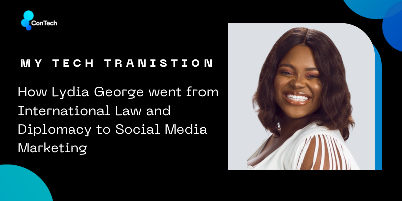 ConTechAfrica's tweet photo. A new edition of My Tech Transition is out!🥳

We had a conversation with @lydiacgeorge, and she shared how she successfully transitioned from international law and diplomacy to leading socials and media at @tryselar.

Click the link below to read 👇
https://t.co/YHlF8IWFfi https://t.co/6ttlTayPpJ