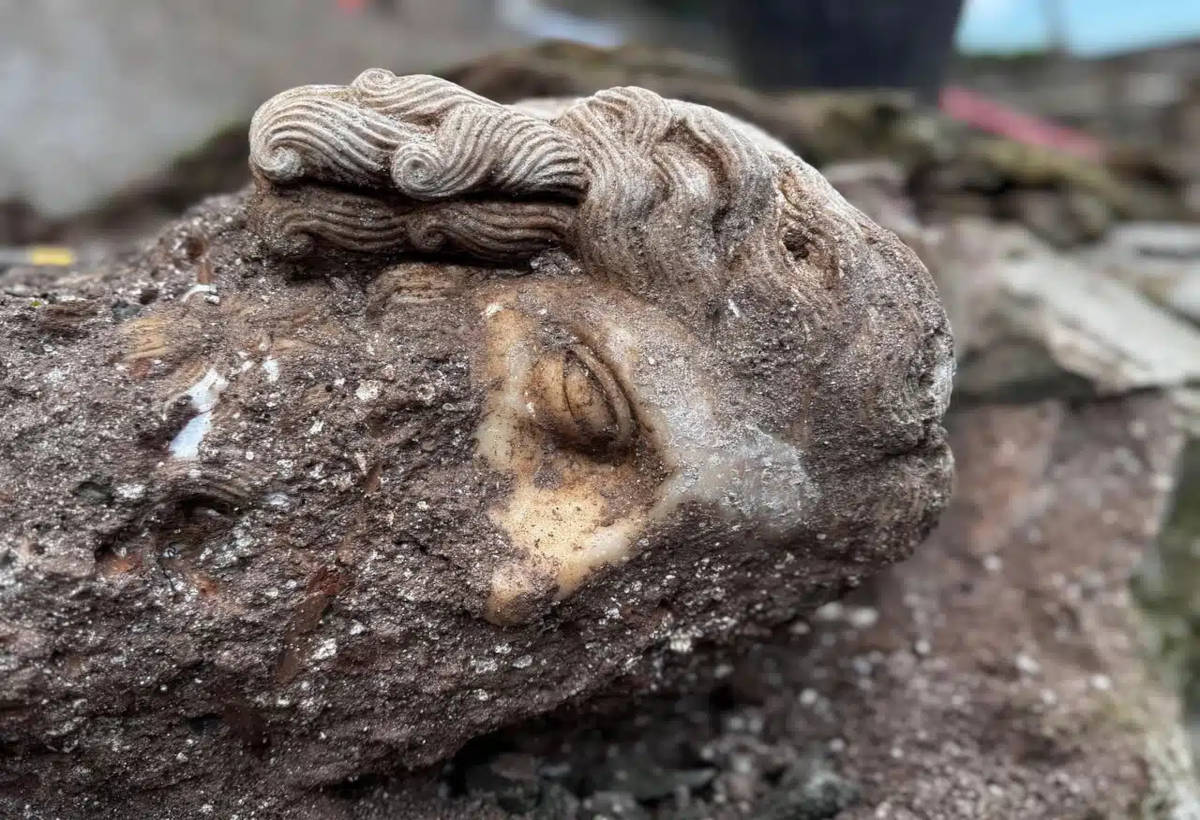 ancientorigins's tweet photo. Archaeologists discovered a large statue head from an unidentified Roman deity embedded in the foundation of a fifth century Christian church in Rome. Its presence suggests an ancient amalgamation of Christian and pagan beliefs.
https://t.co/kZ5I4KGxls
#RomanGod #AppianWay #RomanStatue #RomanChurch #ViaLatina #RomanTombs #SantoStefano