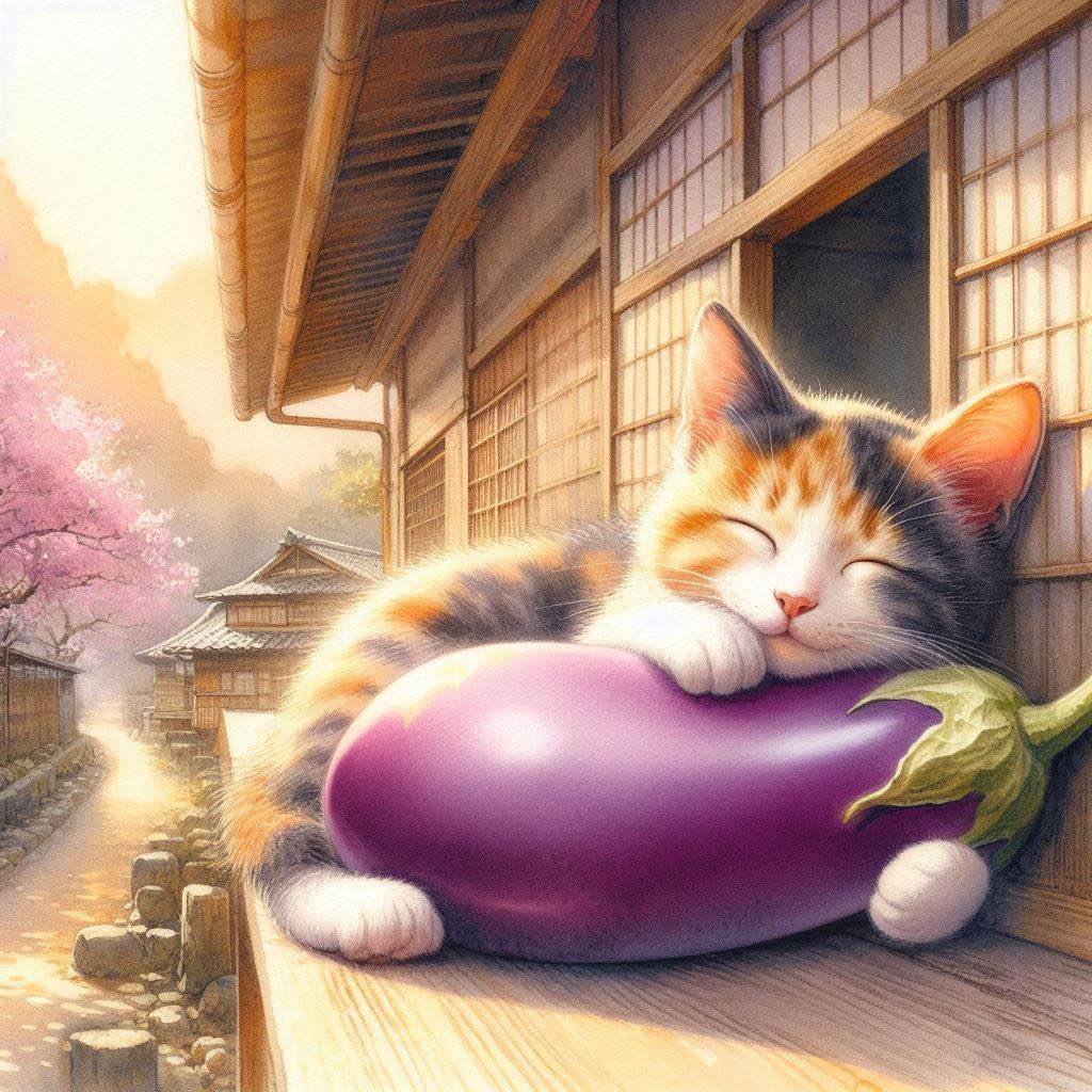 hiroshikuze's tweet photo. まだ朝早いし、もう少し寝よう。
https://t.co/M2YlB8Gnb0

#imagecreator #AIart #cat #catart #illustration #kitten #ほのぼの #子猫 #なすび記念日 #春眠 #Eggplant #SpringSleep https://t.co/wpb0CbU1Zm
