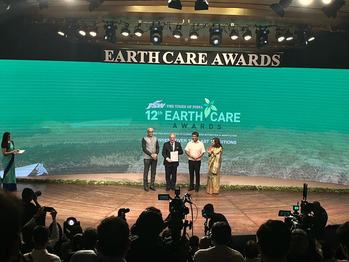 Earth Care Awards (@earthcareawards) on Twitter photo Congratulations to <a href="/ITCCorpCom/">ITC Limited</a> for winning in the Green Business Titan category at the 12th #EarthCareAwards. A well-deserved recognition for championing sustainability and setting industry benchmarks in environmental stewardship.
<a href="/JSWFoundation/">JSW Foundation</a> <a href="/TheJSWGroup/">JSW Group</a> <a href="/timesofindia/">The Times Of India</a> Congratulations to <a href="/ITCCorpCom/">ITC Limited</a> for winning in the Green Business Titan category at the 12th #EarthCareAwards. A well-deserved recognition for championing sustainability and setting industry benchmarks in environmental stewardship.
<a href="/JSWFoundation/">JSW Foundation</a> <a href="/TheJSWGroup/">JSW Group</a> <a href="/timesofindia/">The Times Of India</a>