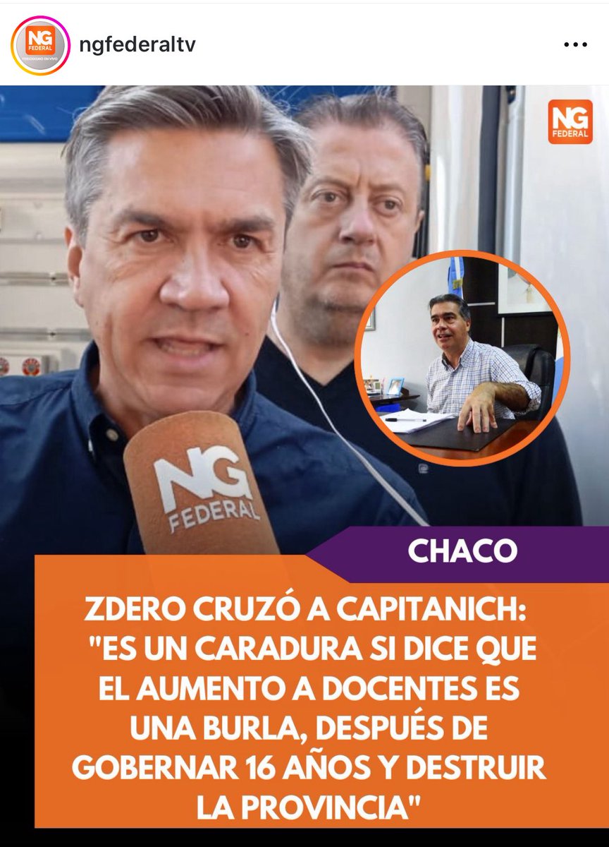 Jorge Capitanich tweet media