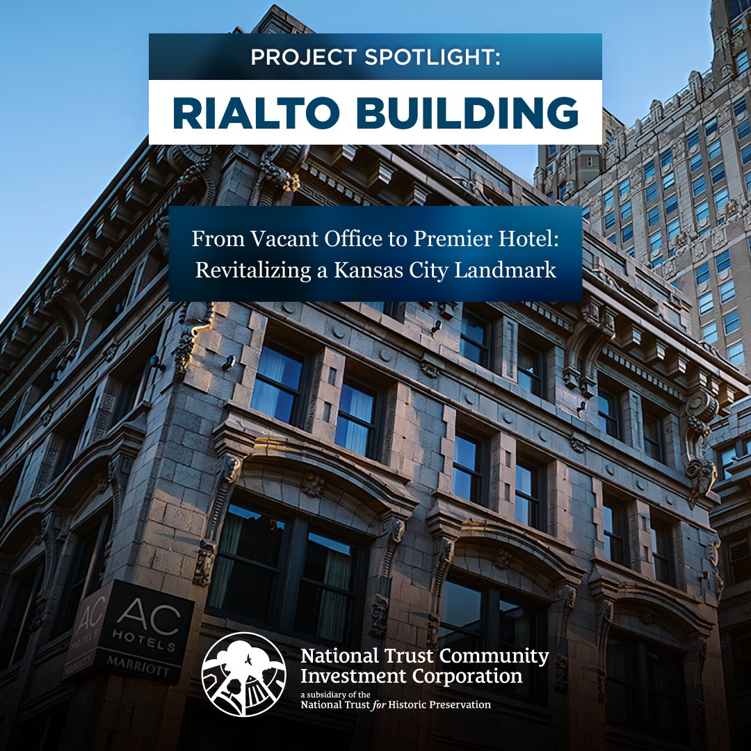 NTCIC proudly supported Kansas City's historic Rialto Building renovation, transforming an underutilized office into a vibrant AC Hotel by Marriott. NTCIC provided equity investment in both federal and state Historic Tax Credits.

ntcic.com/news-blog/rial…

#htc #nmtc