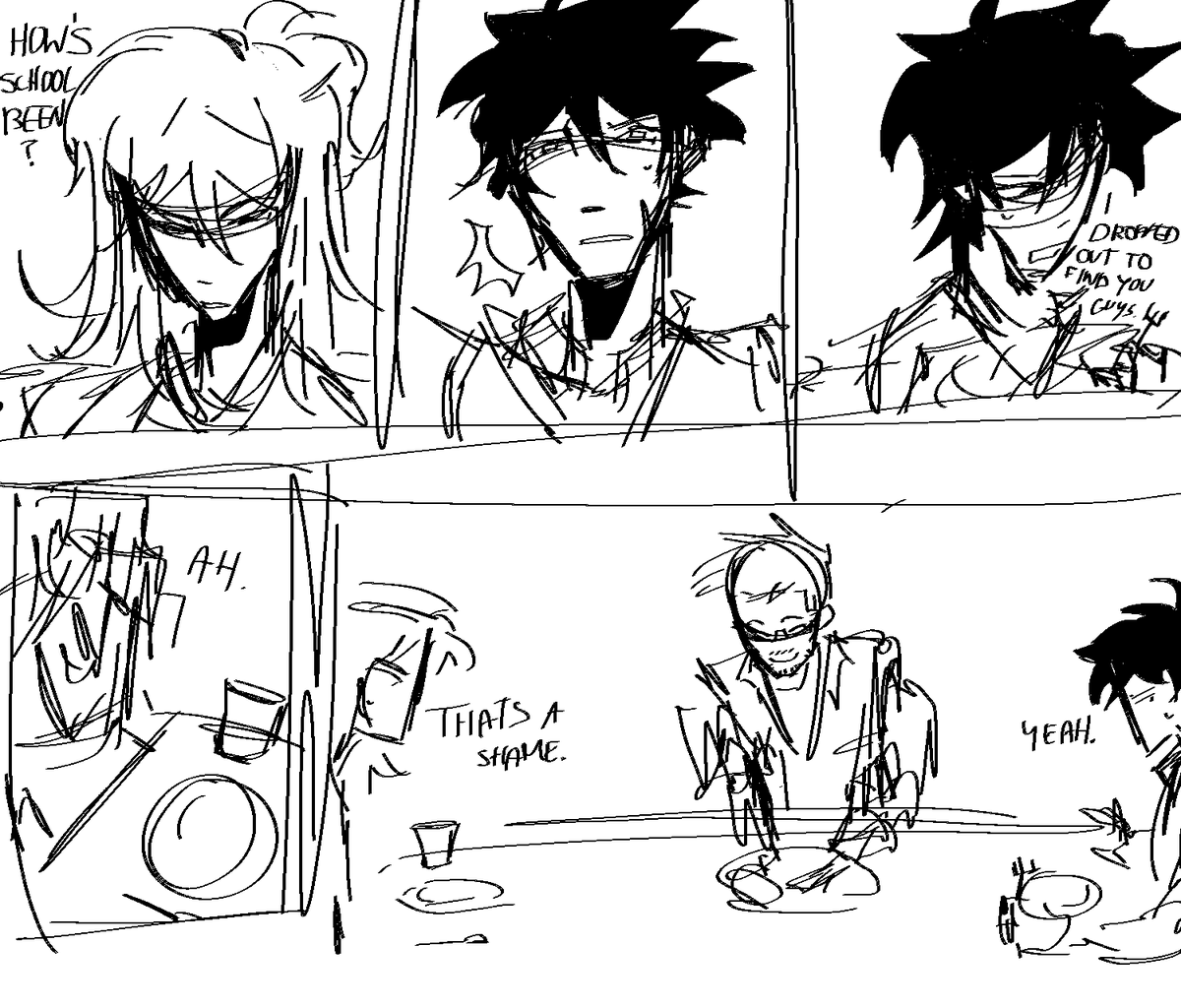 laotwormz's tweet photo. lin family dinner comic i did on the plane https://t.co/L1d7ihLXds