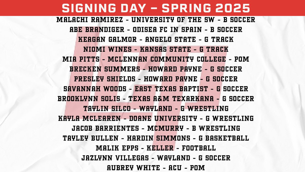 Its a BIG signing day for Pirate Athletics! 🖊️🏴‍☠️

Come out to the PAC at 3:15 to celebrate all of our athletes going to play at the collegiate level!

#LCPFamily