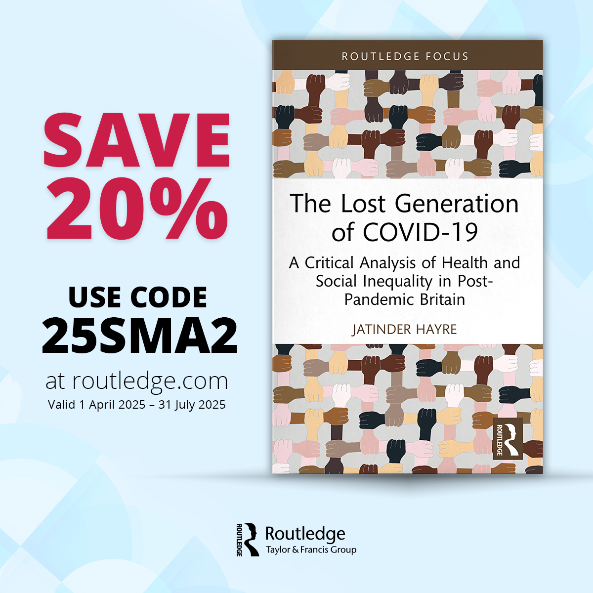 JatinderHayre_'s tweet image. Tomorrow, my book, The Lost Generation of COVID-19 — published by @routledgebooks, will be released.
Available through various outlets.
The book is a culmination of research over 3-years, exploring how the COVID-19 pandemic has wrought unparalleled disruption: altering the…
