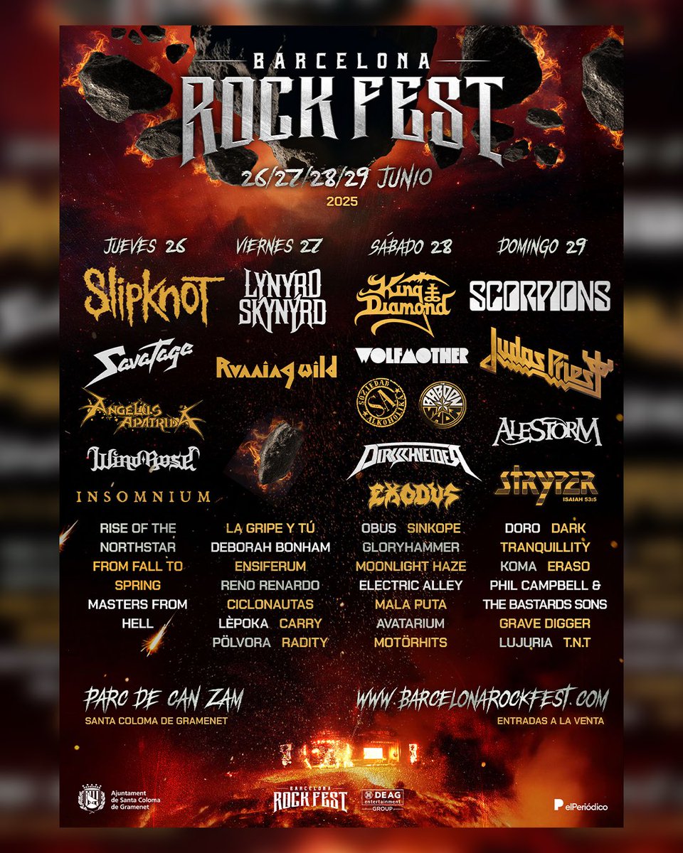 kingdiamond's tweet image. We’re bringing the darkness to Barcelona Rock Fest. ⚰️🩸
King Diamond returns to Spain on June 28, 2025 for a night of heavy metal horror you won’t forget.
Prepare yourselves.
Tickets & info: kingdiamondcoven.com