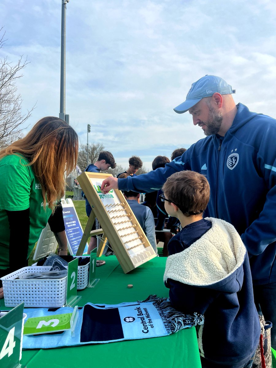 CentralBankMW's tweet photo. Game day vibes with the crew at @SportingKCII ! ๐โ๏ธ
Clinko Junior and SubSoccer brought the fun, and our team brought the energy. Always a blast connecting with fans on a beautiful day! โฝ๐
#SportingKCII #CBMWStrong https://t.co/gBAXPAwyZS