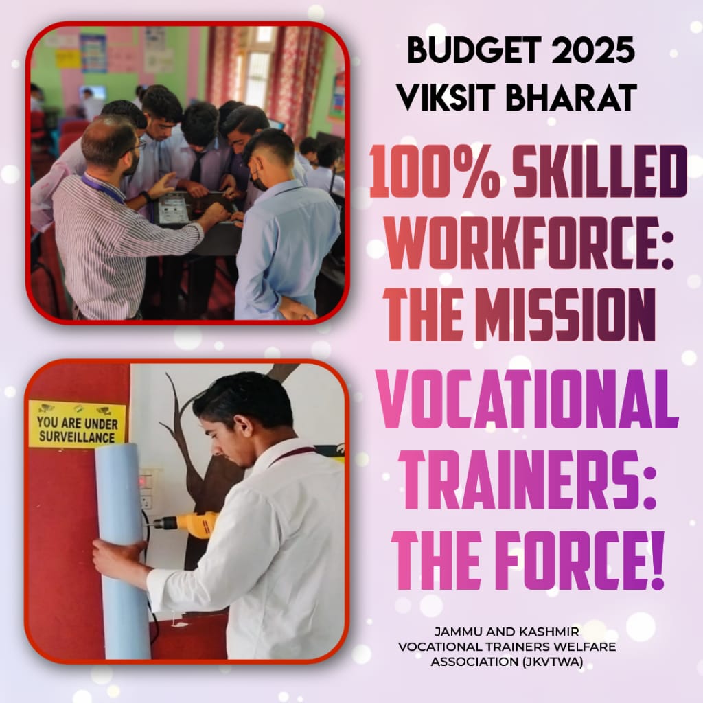 WaniJavaidHuss1's tweet photo. @Journorizwan @EduMinOfIndia @SchoolEdujkut @sakinaitoo @JKSamagra @DrGnitoo @shantmanu3 #Justiceforvocationalteachers
#wearehumansnotmachines https://t.co/J0EjAoF0ha