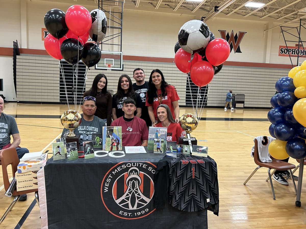 West Mesquite Soccer (@wmhsboyssoccer_) on Twitter photo Signing day for Cristiano. Castillo & <a href="/West_SideATH/">West Mesquite Athletics</a> . <a href="/DCrusaderSoccer/">Dallas Christian College Soccer</a> got a good one!Couldn’t be more proud. Everything was earned.Your biggest days are ahead! #FamiliaForever #VamosWest <a href="/junglewestFB/">West Mesquite Wrangler Football</a> <a href="/westmesquitehs/">West Mesquite HS</a> <a href="/mesquiteisdATH/">Mesquite ISD Athletics</a> <a href="/mesquiteisdtx/">Mesquite ISD</a> <a href="/coachsjacksonjr/">Coach Stephen Jackson Jr.</a> <a href="/JordoSimmons/">Jordan Simmons</a> Signing day for Cristiano. Castillo & <a href="/West_SideATH/">West Mesquite Athletics</a> . <a href="/DCrusaderSoccer/">Dallas Christian College Soccer</a> got a good one!Couldn’t be more proud. Everything was earned.Your biggest days are ahead! #FamiliaForever #VamosWest <a href="/junglewestFB/">West Mesquite Wrangler Football</a> <a href="/westmesquitehs/">West Mesquite HS</a> <a href="/mesquiteisdATH/">Mesquite ISD Athletics</a> <a href="/mesquiteisdtx/">Mesquite ISD</a> <a href="/coachsjacksonjr/">Coach Stephen Jackson Jr.</a> <a href="/JordoSimmons/">Jordan Simmons</a>