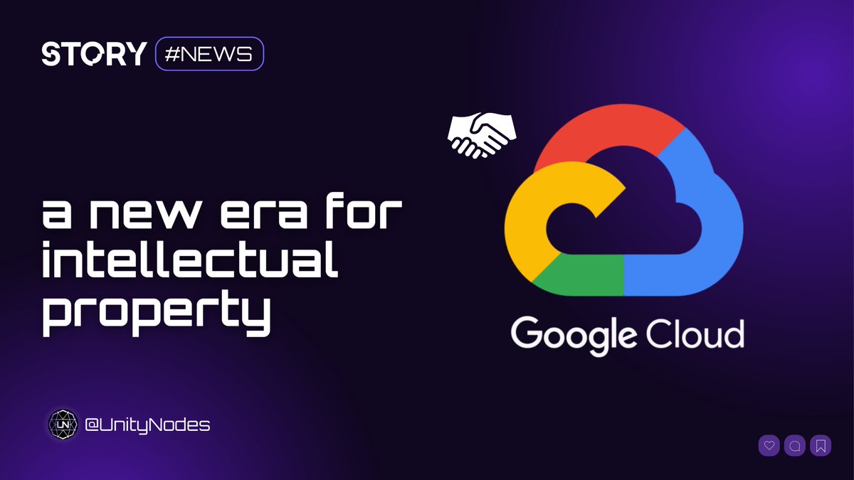 UnityNodes's tweet photo. .@StoryProtocol x @googlecloud web3 — a new era for intellectual property.

Imagine a world where you don’t just create content — you control it on your terms.
Programmable IP.
Reliable infrastructure from @googlecloud 
Global scale, built for creators.

The same tech stack trusted by YouTube, Spotify, and Snap is now powering the next wave of the internet.

The goal is simple: give creators control, flexibility, and monetization without middlemen.

Your IP. Your rules. Your revenue.