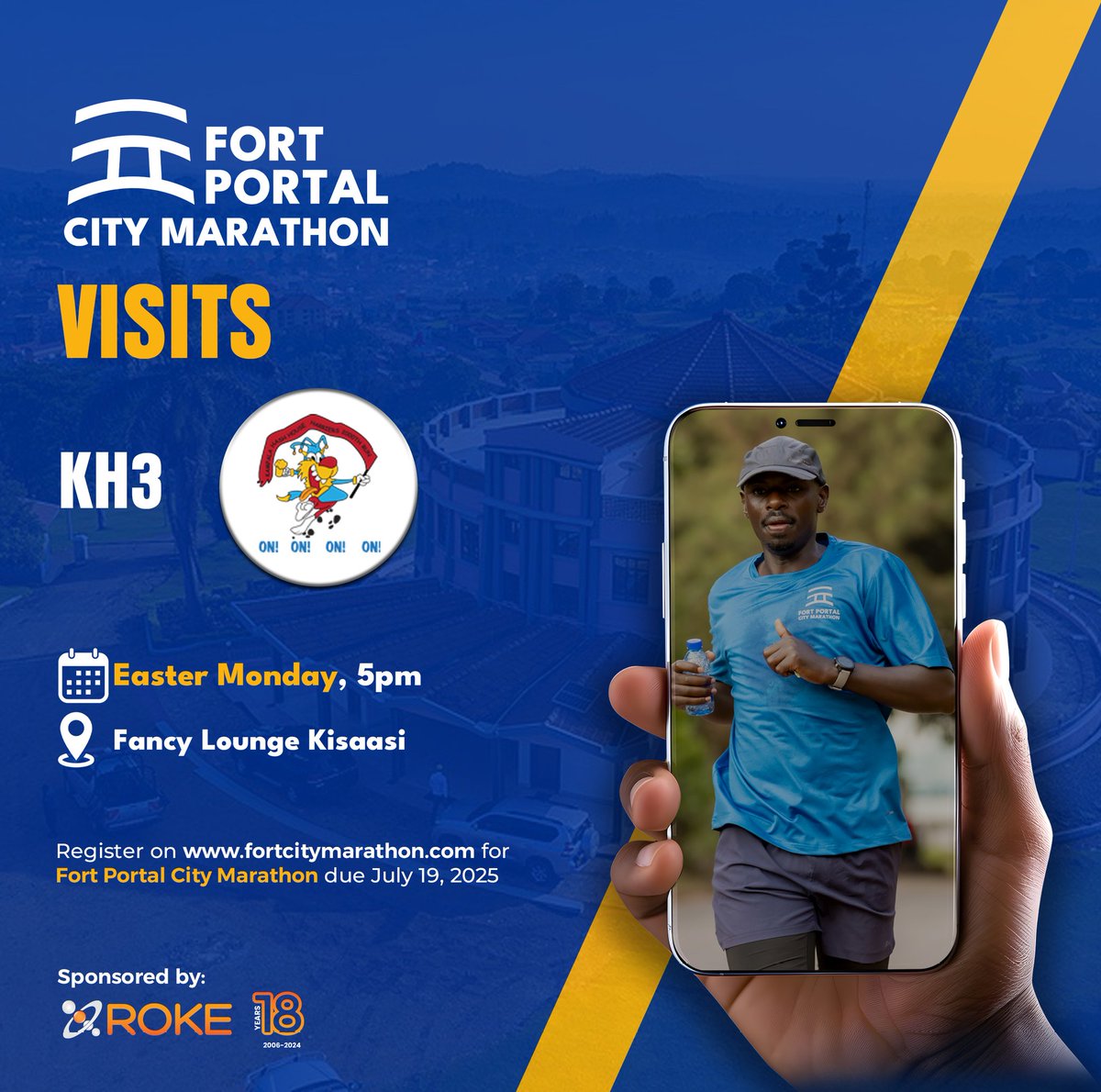 FPcitymarathon's tweet photo. Ready for Easter Monday fun? Come on let's join the Hashers for a run filled with vibes! Carry all the vibes with us... ON ON! 🏃😎
Let's continue rolling the fun till 19th July #Roadtoparadise #Hashers #FortPortalCitymarathon #OnOn #RunningVibes #RuninParadise https://t.co/U97CUgtAFK