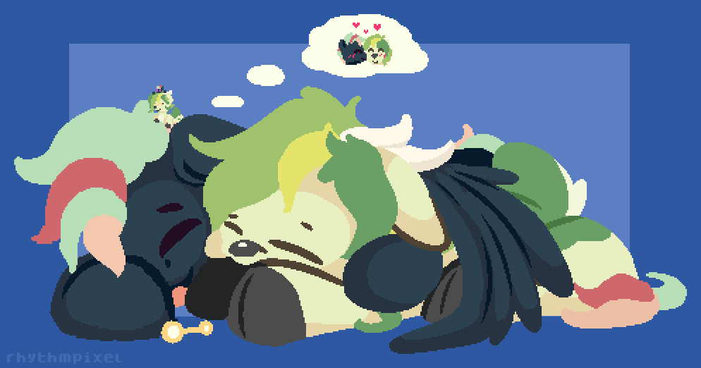 Quick doodle of some snoozers eepin' 💤
#mlp #pony #deer