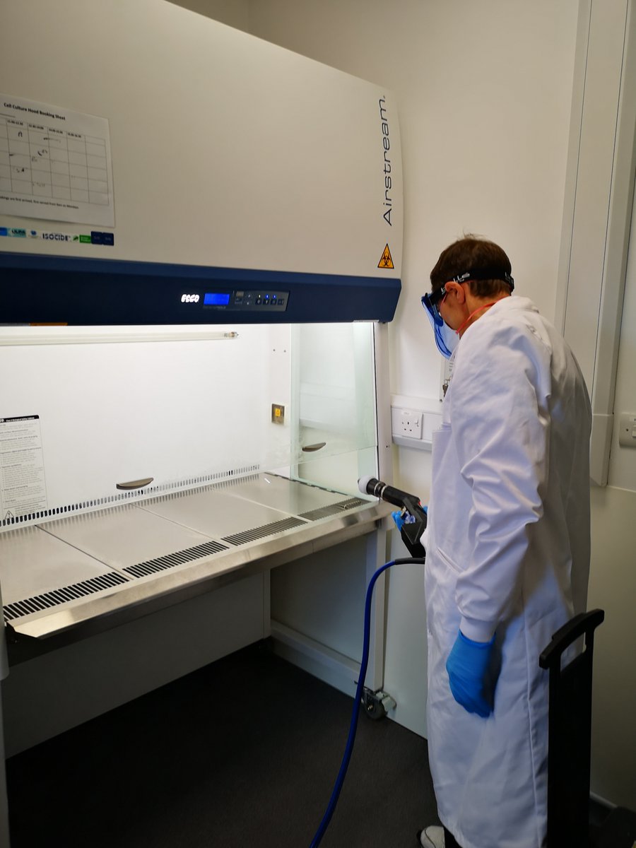 StainbustersLtd's tweet photo. Stainbusters Hygiene have been busier than ever this winter, working 24/7, not only within the health sector within hospitals, but also carrying out decontamination of Bio Safety cabinets within laboratories. #Stainbusershygiene #SanondafLeeds  #Biosafetycabinets #Laboratories https://t.co/vCmJ6wLbdc