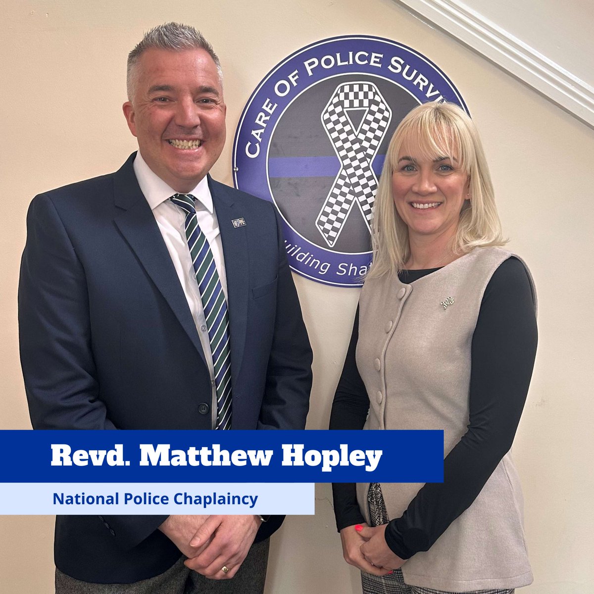 COPS (@uk_cops) on Twitter photo It was great to have Revd. Matthew Hopley, <a href="/polchaplainsuk/">Police Chaplaincy UK</a>, visit the COPS office today! We really appreciated the opportunity to connect and share more about the work we do and how we can work together to support police families. đź’™
Pictured with COPS CEO Lisa Meads. It was great to have Revd. Matthew Hopley, <a href="/polchaplainsuk/">Police Chaplaincy UK</a>, visit the COPS office today! We really appreciated the opportunity to connect and share more about the work we do and how we can work together to support police families. đź’™
Pictured with COPS CEO Lisa Meads.
